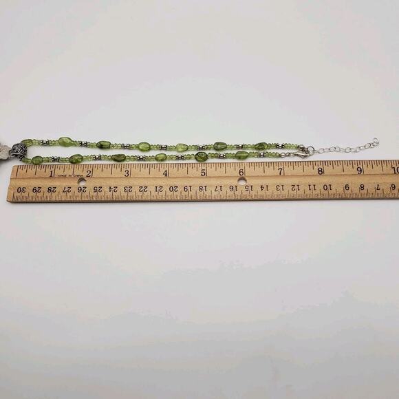 Suarti BA 925 Sterling Silver 18K Gold Topaz Peridot MOP Cross Pendant Necklace - Picture 7 of 7